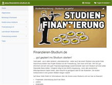 Tablet Screenshot of finanzieren-studium.de